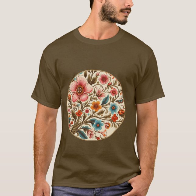 Camiseta Flores años 1060 (Anverso)