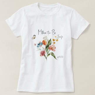Camiseta Flores Antiguas Coloridas, Fiesta para la Futura M