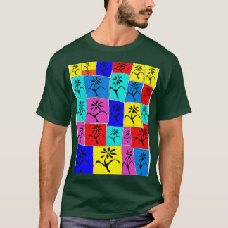 Camiseta Flores Arcoiris Art 23 Por LowEndGraphics 1