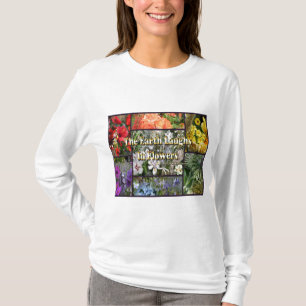 Camiseta Flores arcoiris - la tierra ríe por Emerson