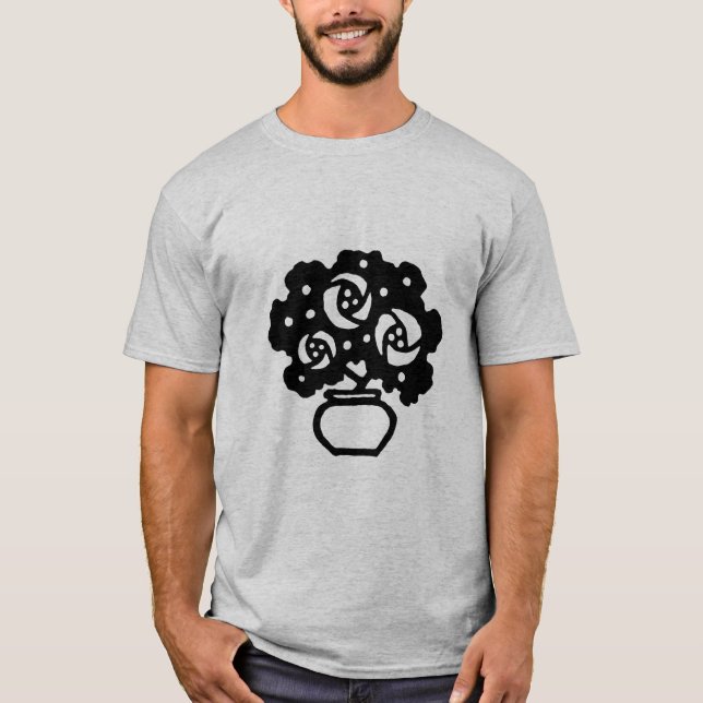 Camiseta Flores Art Deco (Anverso)