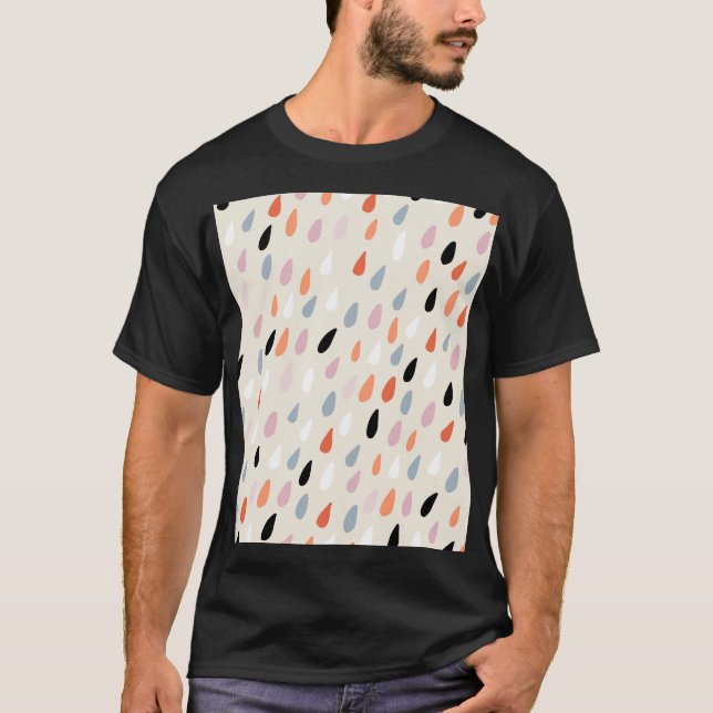 Camiseta Flores Art Decó: Modernas sin foco (Anverso)