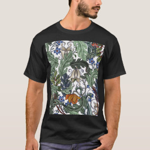 Camiseta Flores, arte deco, moderno, sin costura.