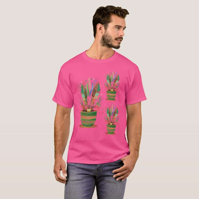 Camiseta Flores arte/ diseños (Anverso completo)