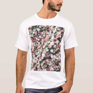 Camiseta Flores artificiales coloridas: fondo vibrante