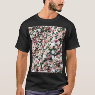 Camiseta Flores artificiales coloridas: fondo vibrante