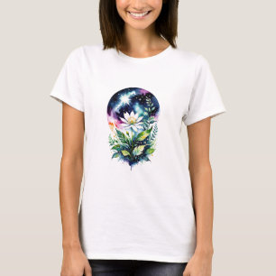 Camiseta Flores astrales