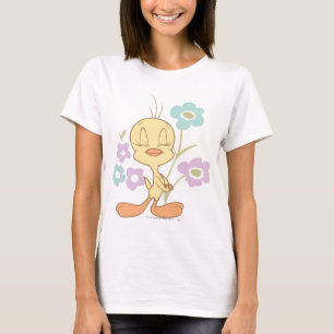 Camiseta Flores azul morado TWEETY™