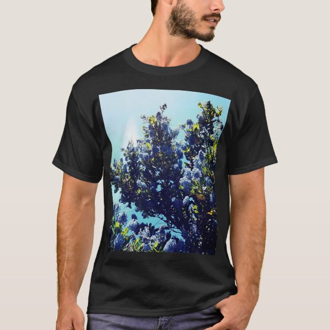 Camiseta Flores azules (Anverso)