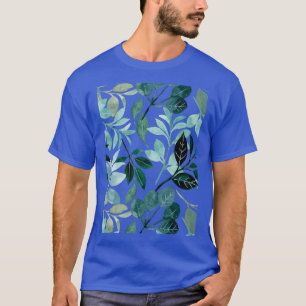 Camiseta Flores azules blancas 1