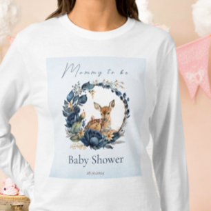 Camiseta Flores azules de ciervo de Woodland