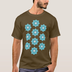 Camiseta Flores azules de origen