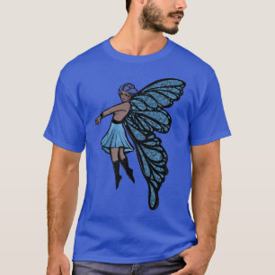 Camiseta Flores azules del Jardín de hadas ArtT-Shirt