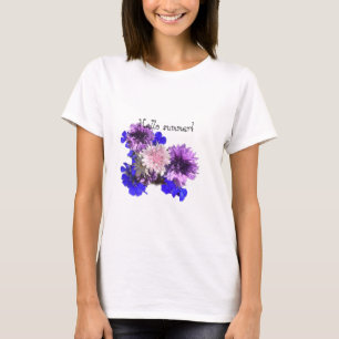 Camiseta Flores azules, ¡hola verano!