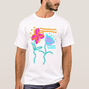 Camiseta Flores Bailarinas Arte Abstracto para Llevar