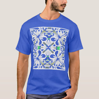 Camiseta flores blancas