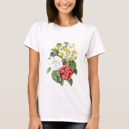 Camiseta flores botánicas de color vintage de Redoute.