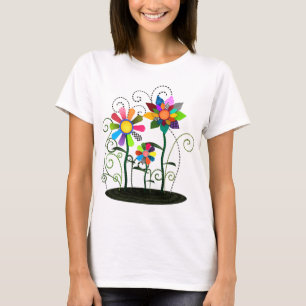 Camiseta Flores caprichosas