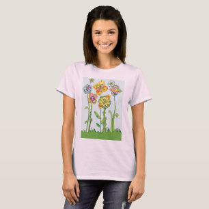 Camiseta Flores caprichosas