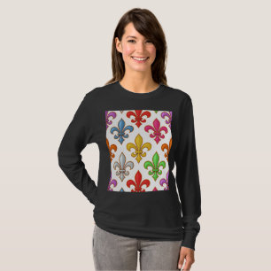 Camiseta Flores Coloridas y Audaces de Lis Blancas