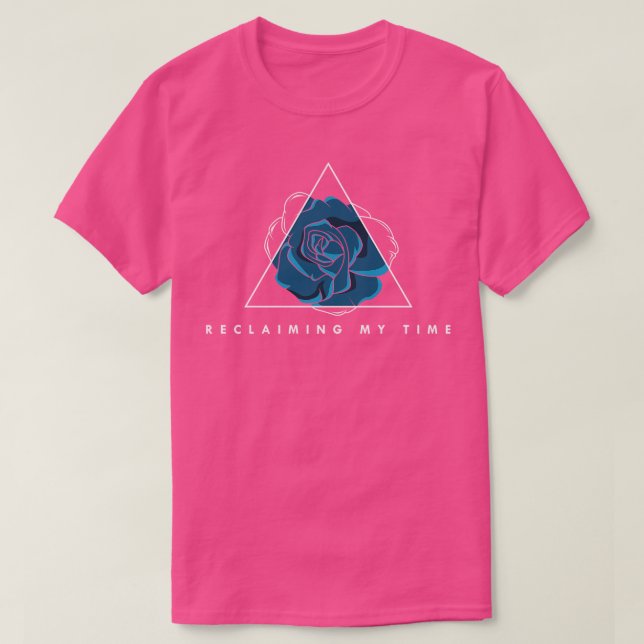 Camiseta Flores con flores azules 1 (Diseño del anverso)