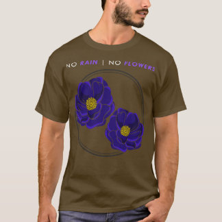 Camiseta Flores con flores azules 2