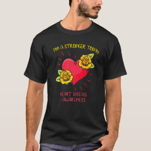 Camiseta Flores Corazón, soy más fuerte hoy en día, enferme