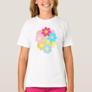 Camiseta Flores cortas