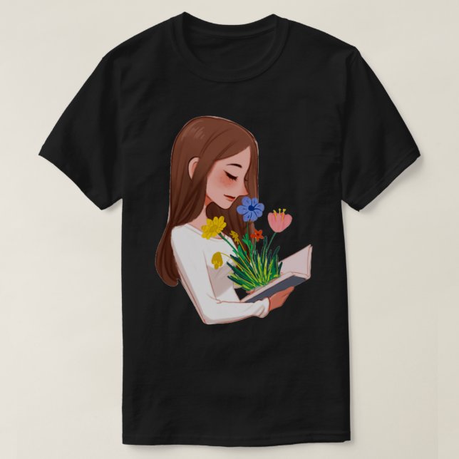 Camiseta flores cultivadas en el libro 84 (Diseño del anverso)