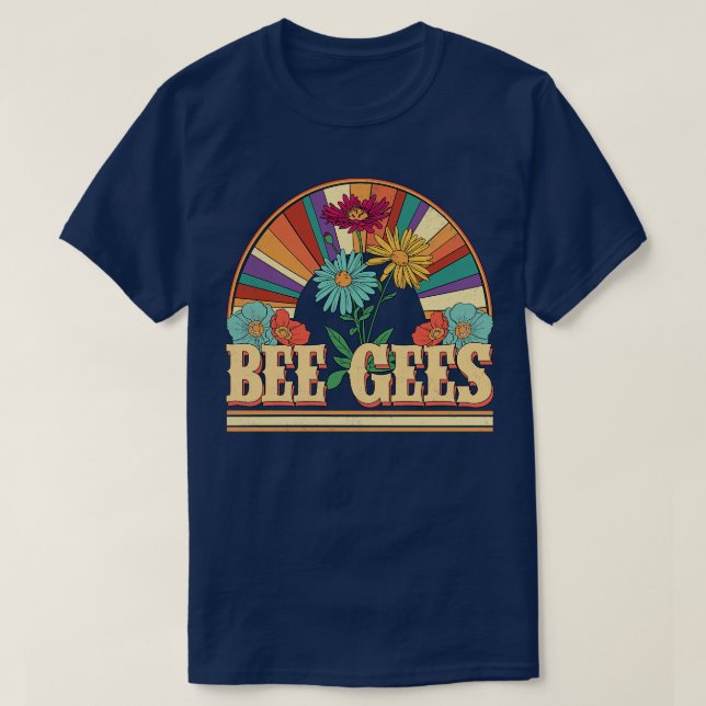 Camiseta Flores De Abeja Nombre Gees Regalos Personalizados (Diseño del anverso)