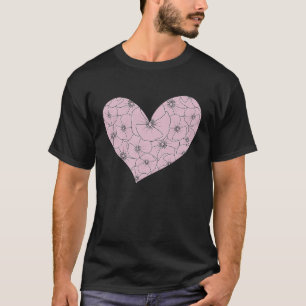 Camiseta Flores de adormidera minimalistas rosadas Pastel B