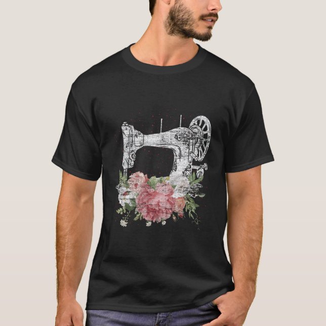 Camiseta Flores de alcantarillado de fresado de naves de má (Anverso)