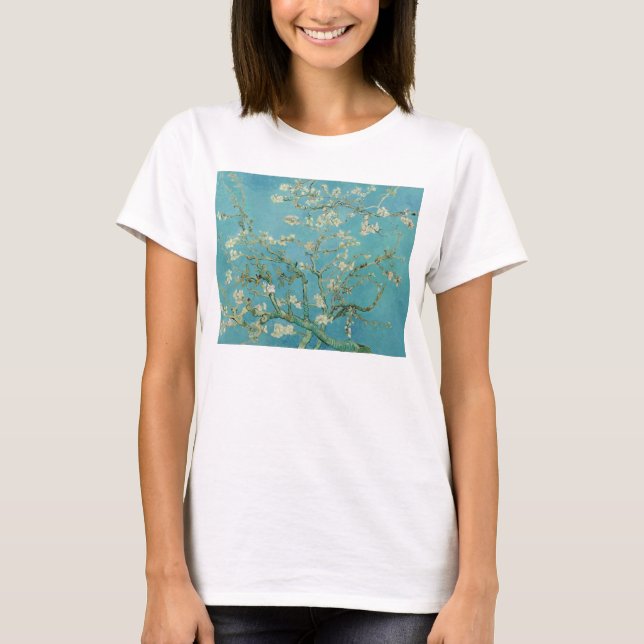 Camiseta Flores de almendra por Bella Artes Vincent Van Gog (Anverso)