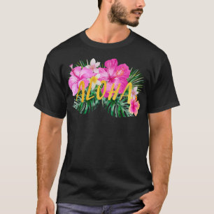 Camiseta Flores de Aloha Hibiscus 