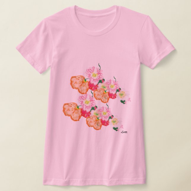 Camiseta : Flores de amapola (Distribución)