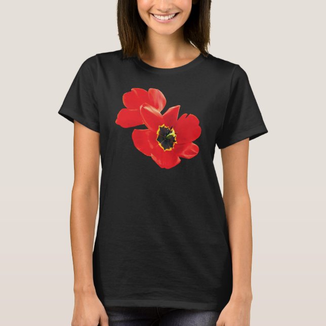 Camiseta Flores de amapola para mamá, familia de las abuela (Anverso)