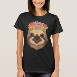 Camiseta Flores de animales Zoológico Tropical Animal Lazy