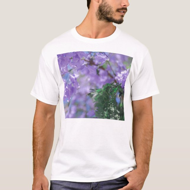 Camiseta Flores de árbol de jacarandá morado (Anverso)