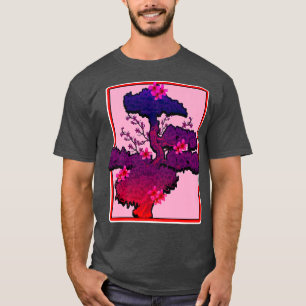 Camiseta Flores de árbol sakura retro estético japonés