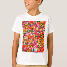 Camiseta Flores de arcoiris coloridas