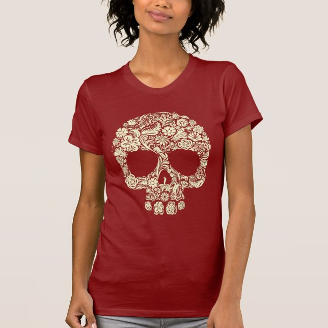 Camiseta Flores de arenisca de azúcar finas floridas (Anverso)