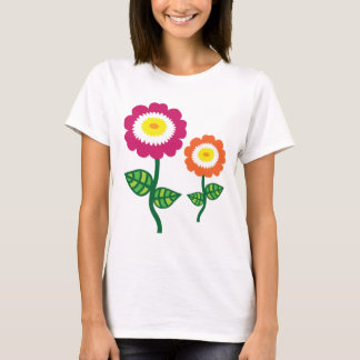 Camiseta Flores de arte divertidas