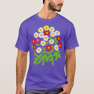 Camiseta Flores de arte floral abstractas y helos para madr
