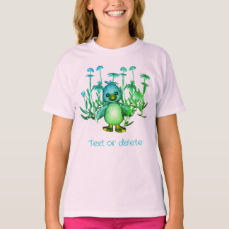 Camiseta Flores De Ave Y De Marea Coloridas Cuidadas Person