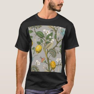 Camiseta Flores de aves botánicas: papel de escritorio de é