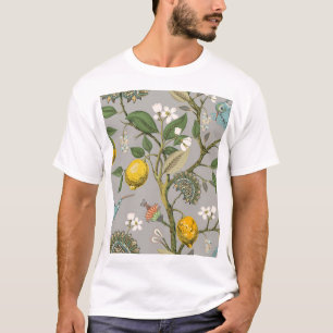 Camiseta Flores de aves botánicas: papel de escritorio de é