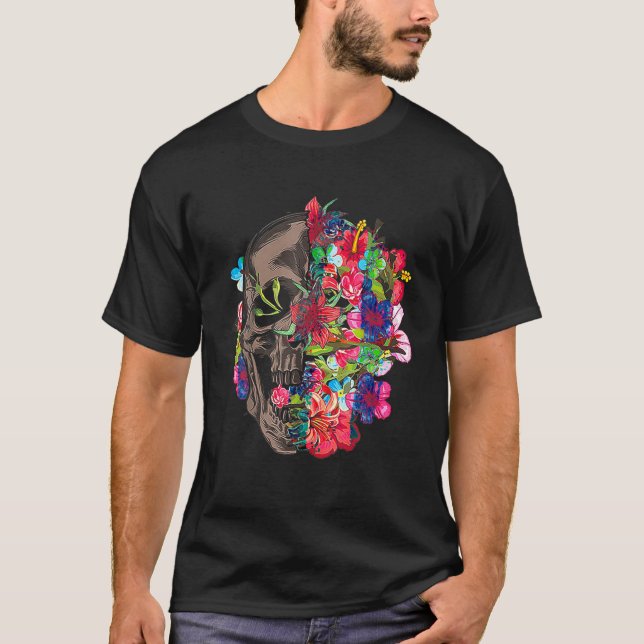 Camiseta Flores De Azúcar Muertas Florales Rosas De Camiset (Anverso)
