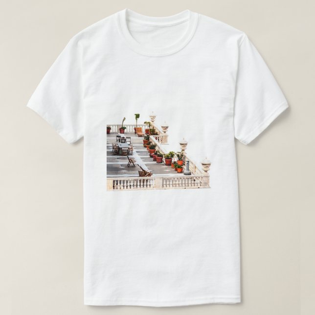 Camiseta Flores de balcón y terraza (Diseño del anverso)
