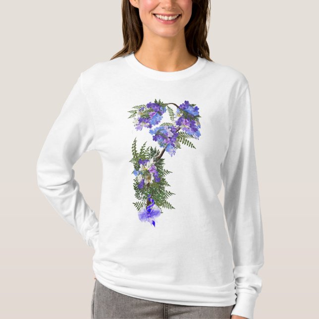 Camiseta Flores de boda Jacaranda (Anverso)