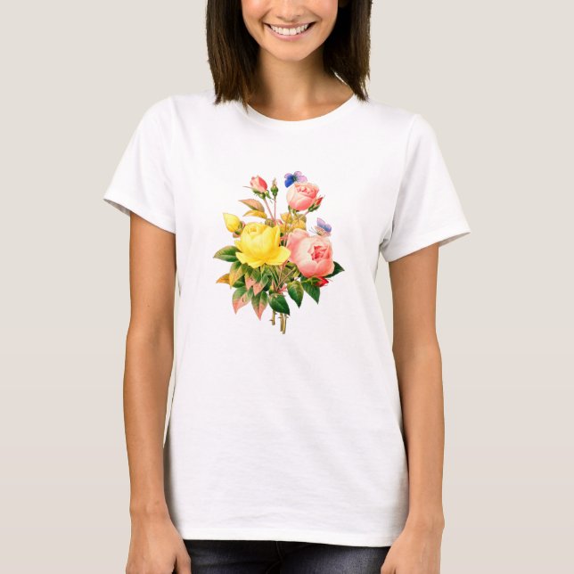 Camiseta FLORES DE bonito DE LA NATURALEZA (Anverso)